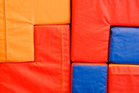 Soft colorful cubes in the entertainment center.の写真素材