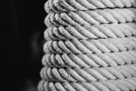 Rope texture pattern background. cord. Clouse upの写真素材