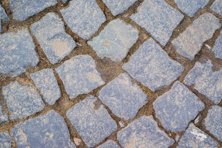 background old classic paving stones. closeupの写真素材