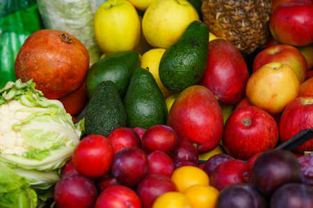 many fruit. lots of ripe fruit