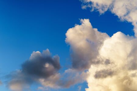 clouds in the blue skyの写真素材