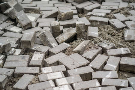 dismantled pavers moscowの写真素材