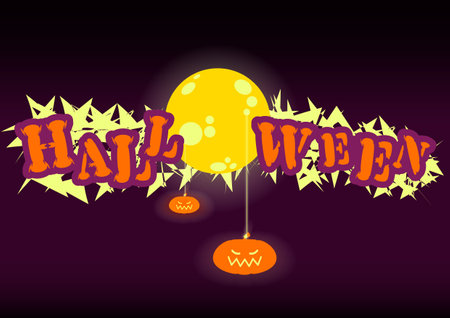 Typography halloween  background Digital, posters, vector Artwork design for your design project. vector illustrationのイラスト素材