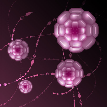 Abstract Background Flower Gem Line Pattern Vector Illustration. for your product design or print media.のイラスト素材