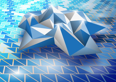 Abstract background Hitech. Pattern triangle on white background, vector illustration. For use in graphics or product components.のイラスト素材