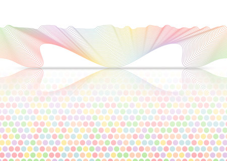 Abstract background. Waves line Ribbons colorful. Vector illustration. 02 For use in graphics or product components.のイラスト素材