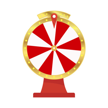 Spinning wheel games, fortune spinning wheel for online promotion eventsのイラスト素材