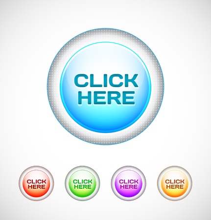 Round Web Buttonsのイラスト素材