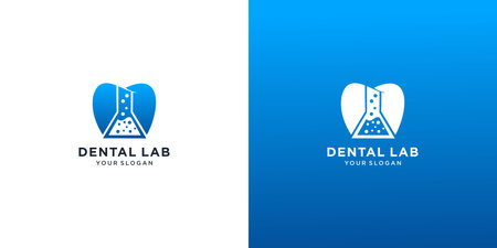 dental lab logo designのイラスト素材