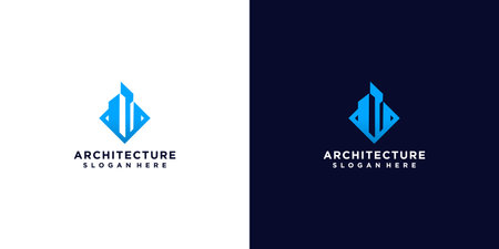 architecture logo designのイラスト素材