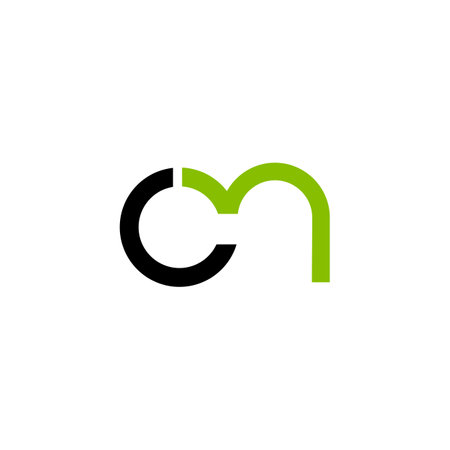 letter cn logo designのイラスト素材