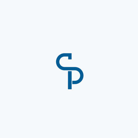 Initial Letter SP Linked Design Logoのイラスト素材