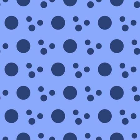 Geometric zigzag pattern of small, large circlesのイラスト素材
