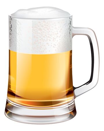 Mug of beer illustrationの写真素材