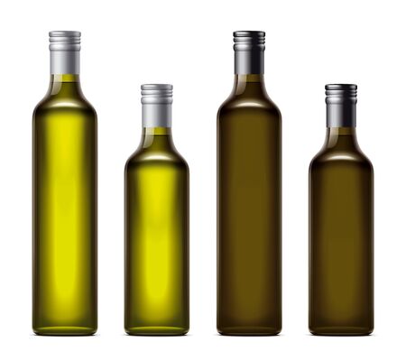 Oil bottles illustrationの写真素材