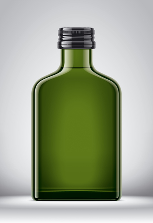 Bottle mockup for alcohol drinks on background.の写真素材
