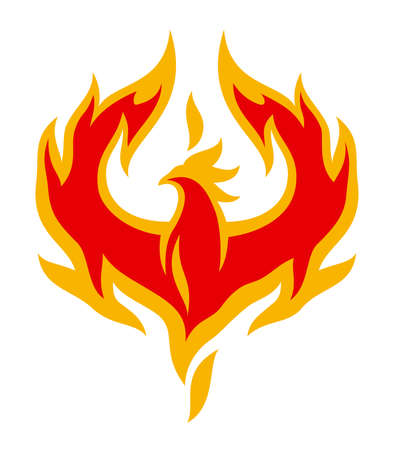 Firebird. Abstract illustration for your projectsのイラスト素材