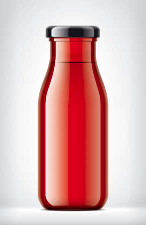 Color Glass Bottle on Background.の写真素材