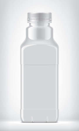 Non-transparent Plastic Bottle on background.の写真素材