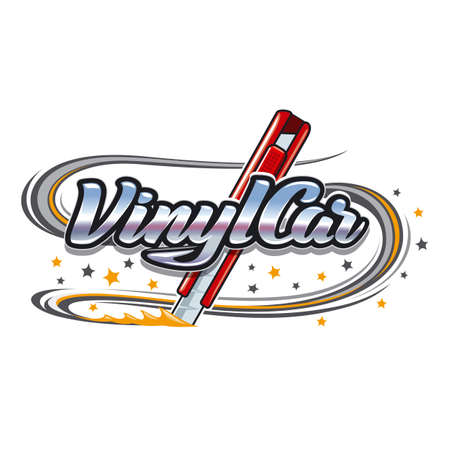 Illustration for vinyl studio emblemの写真素材