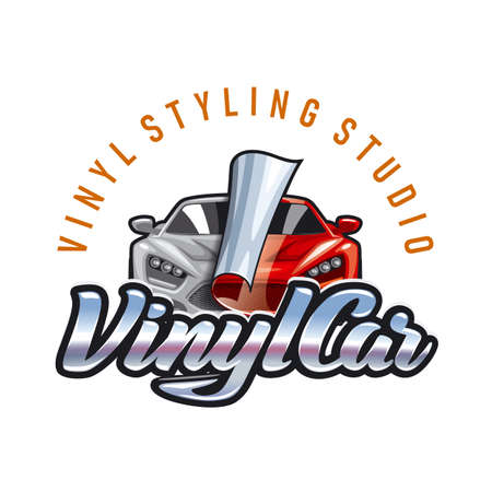 Illustration for vinyl studio emblemの写真素材