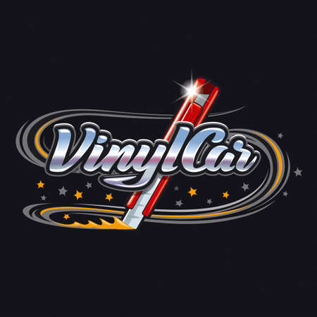 Illustration for vinyl studio emblemの写真素材
