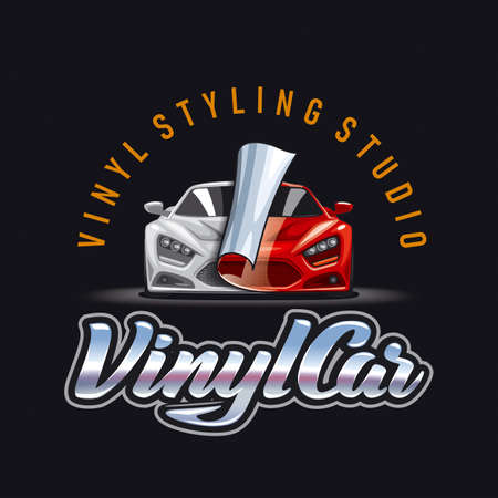 Illustration for vinyl studio emblemの写真素材