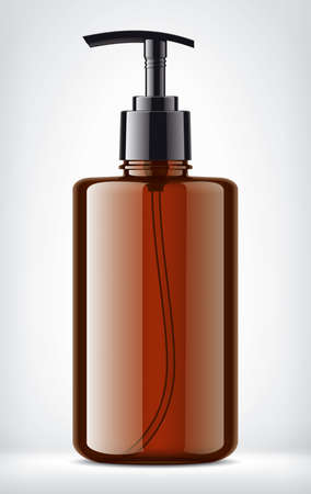 Color plastic bottle on background.の写真素材