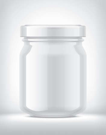 White Jar on Background.の写真素材