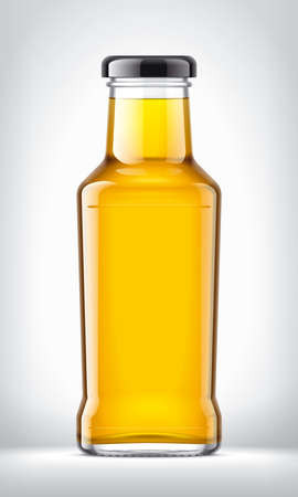 Glass Bottle on background.の写真素材