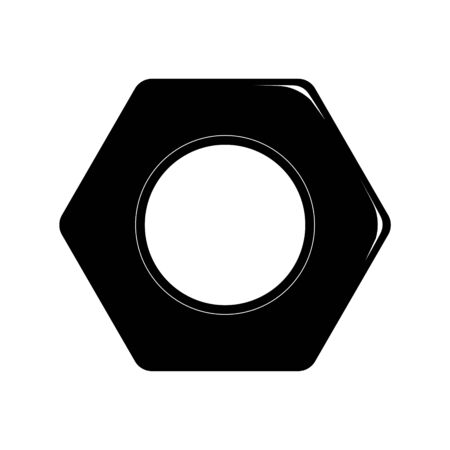 Nut tool vector icon workshop industrial instrument.のイラスト素材