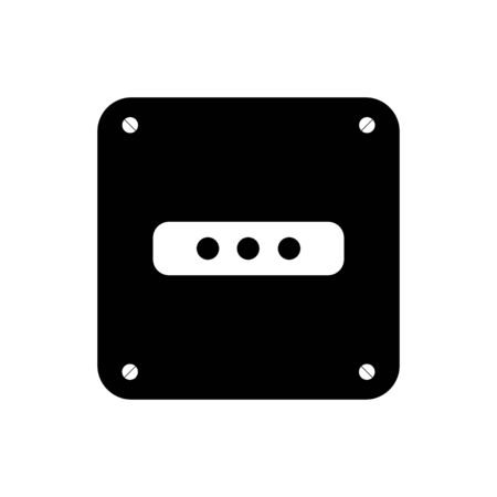 Socket plug icon isolated vector, outline vector. EPS 10のイラスト素材