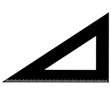 Ruler tool flat icon vector illustration. EPS 10のイラスト素材