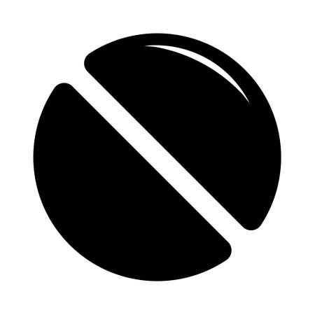 Pill icon in trendy flat style isolated. Pill icon page symbol for your web site design. Pill icon logo, app, UIのイラスト素材