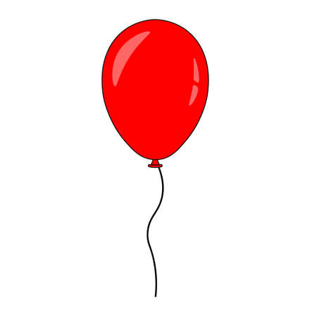 Simple illustration of Christmas balloon Concept for Christmas holiday. Flat styleのイラスト素材