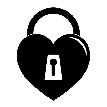 Simple illustration of heart icon for St. Valentines Day. Flat designのイラスト素材