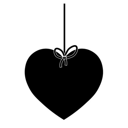 Simple illustration of heart icon for St. Valentines Day. Flat designのイラスト素材