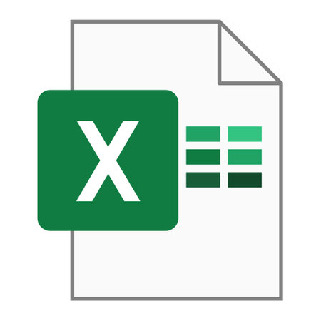 Modern flat design of logo XLS file icon. Document typeのイラスト素材