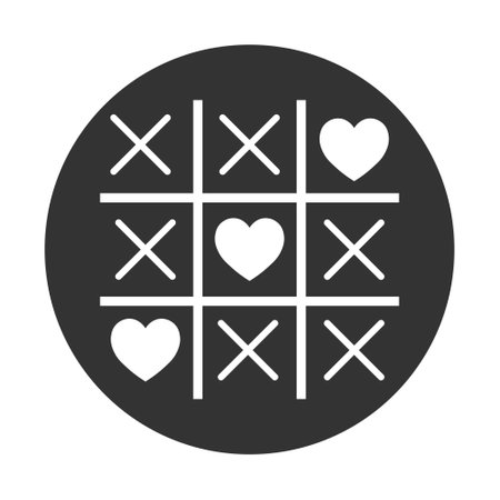 Simple illustration of heart icon for St. Valentines Day. Flat designのイラスト素材