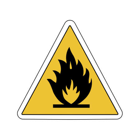 Keep away from fire. Marked on highly flammable cargoのイラスト素材