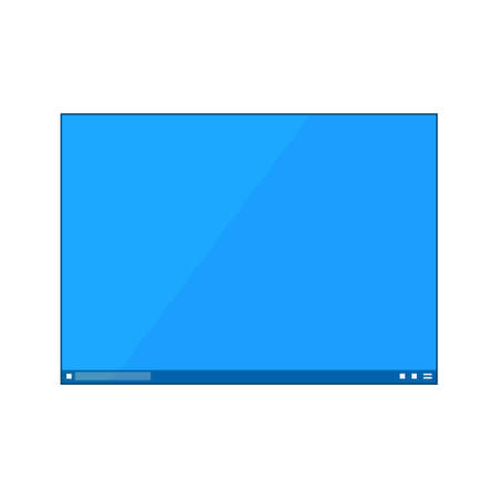 Mockup of desktop or program window isolated on white background. Color iconのイラスト素材