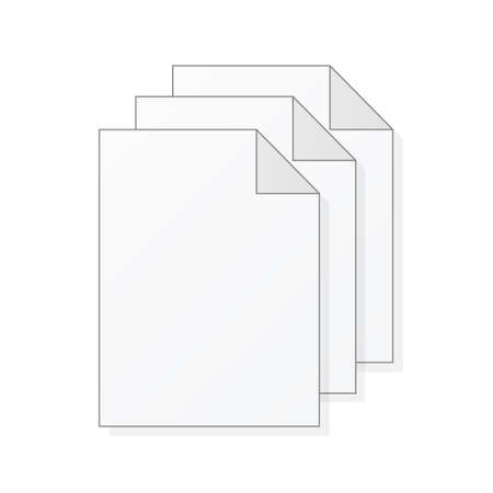 File computer document icon isolated on white background. Color folderのイラスト素材