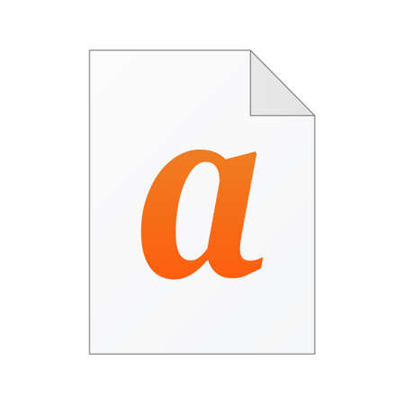 File computer document icon isolated on white background. Color folderのイラスト素材