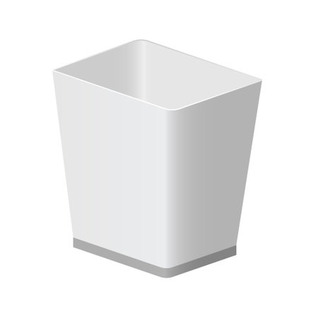 Trash bin or basket icon isolated on white background. color iconのイラスト素材