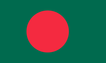 Bangladesh flag simple illustration for independence day or election. simple icon for webのイラスト素材