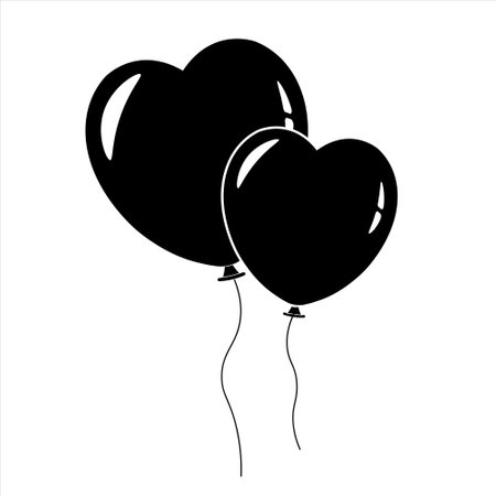 Simple illustration of heart icon for St. Valentine's day. flat designのイラスト素材