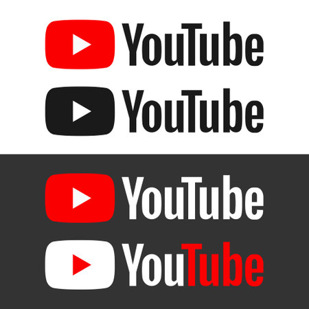 Zhytomyr, Ukraine - January 30, 2023: YouTube logo or icon. Popular pc and mobile application (Editorial only)のeditorial素材