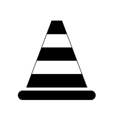 Traffic Cone Icon, Traffic Cone Sign,Symbol Vector. EPS 10のイラスト素材