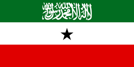Somaliland flag simple illustration for independence day or election. simple icon for webのイラスト素材