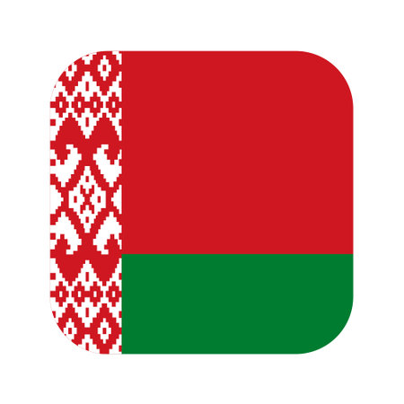 Belarus flag simple illustration for independence day or election. simple icon for webのイラスト素材